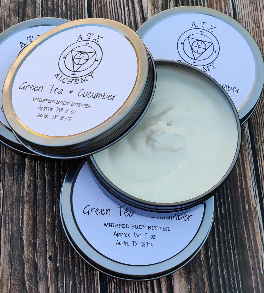Green Tea & Cucumber Whipped Body Butter - ATX Alchemy